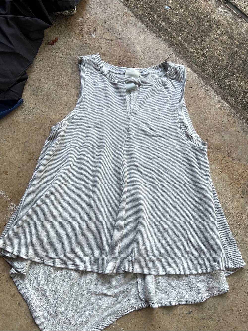 Light Gray Sleeveless Layered Tank Top - Women